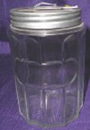 Repro Hoosier Colonial Glass Tea Jar - Original