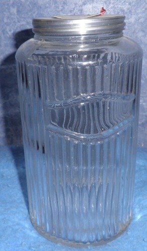 Mission Pattern Glass Jar