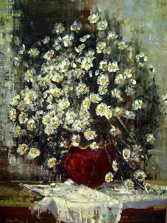 Geoffrey Chatten's flowers Listed British painter