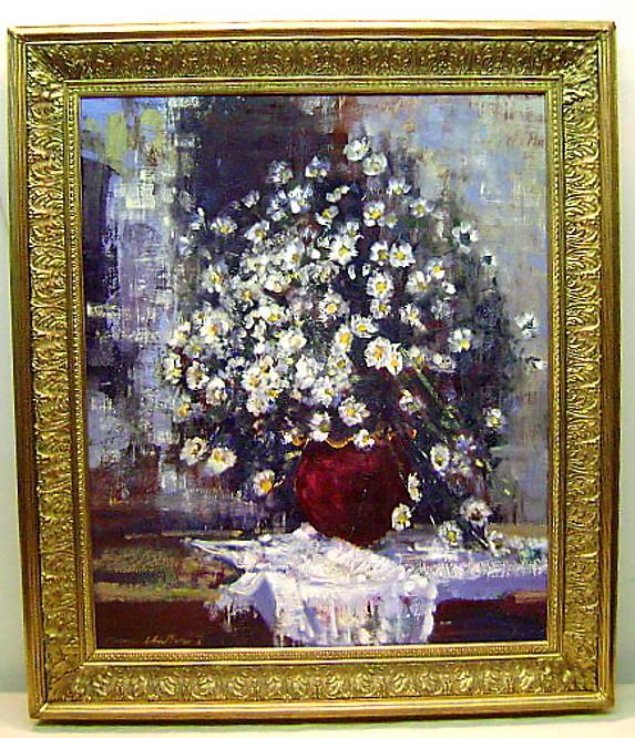 Geoffrey Chatten's flowers Listed British painter