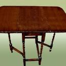 QUALITY 1900s Oak Barley Twist gatelegTable