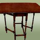 QUALITY 1900s Oak Barley Twist gatelegTable