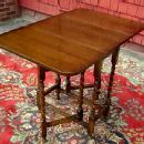 QUALITY 1900s Oak Barley Twist gatelegTable