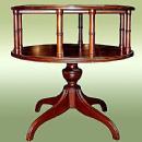 Antique 1900s English large Gallery Drum Table