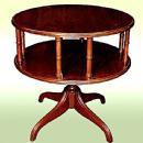 Antique 1900s English large Gallery Drum Table