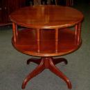 Antique 1900s English large Gallery Drum Table