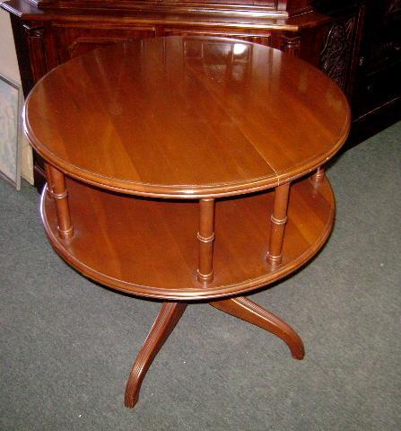 Antique 1900s English large Gallery Drum Table
