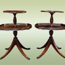 Antique English Two Tier Dumbwaiter Tables