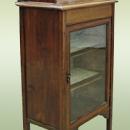 Edwardian 1890s carved Inlaid Cabinet