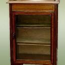 Edwardian 1890s carved Inlaid Cabinet