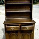 NO RESERVE!! English Dark Oak Dresser bookcase