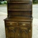 NO RESERVE!! English Dark Oak Dresser bookcase