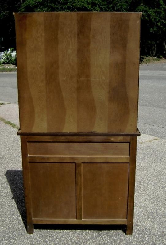NO RESERVE!! English Dark Oak Dresser bookcase
