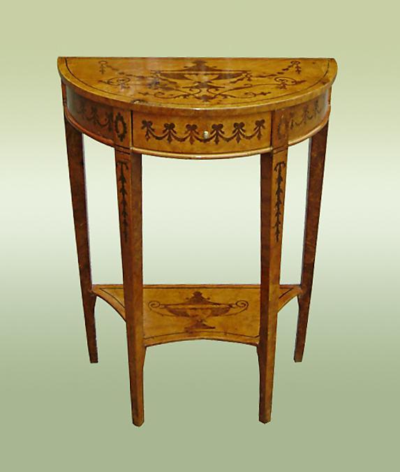 Stunning NapoleonIII Style Demi-lune Console Table
