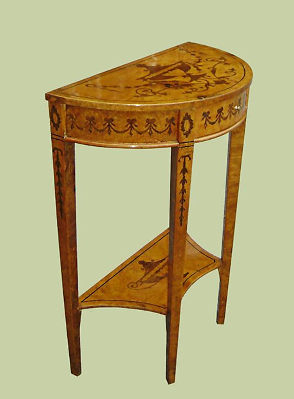 Stunning NapoleonIII Style Demi-lune Console Table