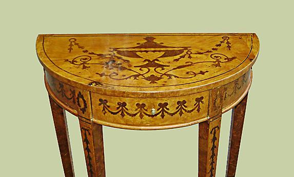 Stunning NapoleonIII Style Demi-lune Console Table