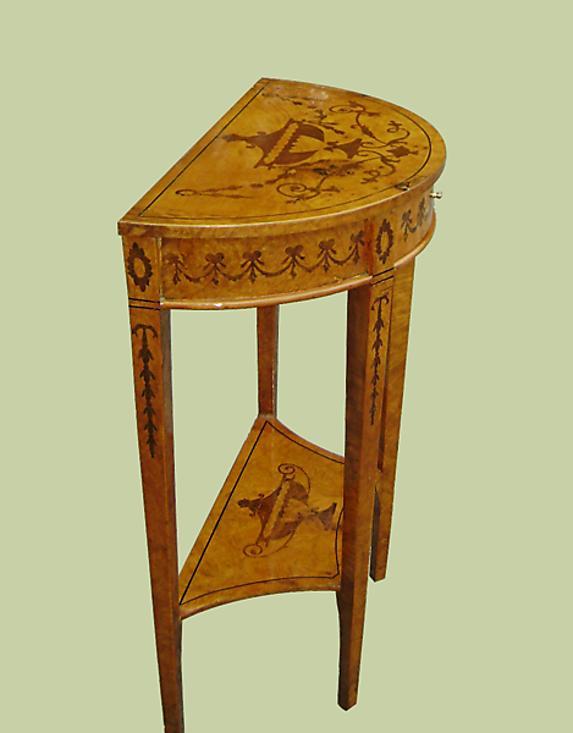 Stunning NapoleonIII Style Demi-lune Console Table