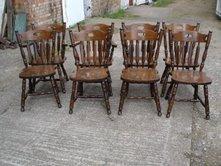Magnificent English Solid Oak Dining Set 9 pieces!!