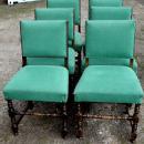 1900s!! English QUALITY Solid Oak Set 6 Chairs!