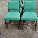 1900s!! English QUALITY Solid Oak Set 6 Chairs!