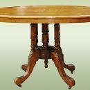 Superb 19th C. English Edwardian oval marquetry table
