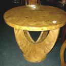 Quality LARGE Blond Elm Art Deco style Table