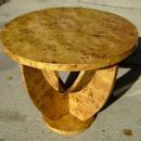 Quality LARGE Blond Elm Art Deco style Table