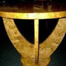 Quality LARGE Blond Elm Art Deco style Table