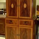 SUPERB Quality inlaid mahog. entertainment cabinet