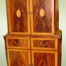 SUPERB Quality inlaid mahog. entertainment cabinet