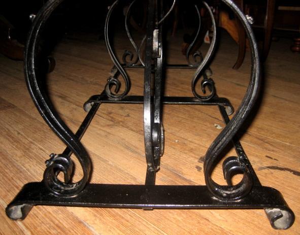 1920s American LARGE Cast Iron Bench