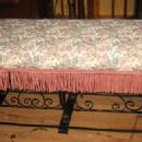 1920s American LARGE Cast Iron Bench