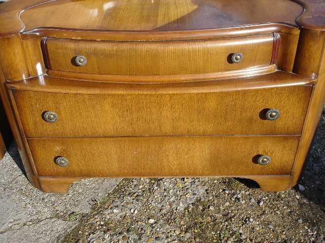 Amazing ART DECO 1930 Large Oak Vanity