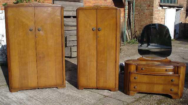 Amazing ART DECO 1930 Large Oak Vanity