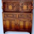 MONUMENTAL!! English solid oak court cupboard
