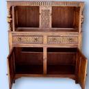 MONUMENTAL!! English solid oak court cupboard