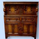 MONUMENTAL!! English solid oak court cupboard