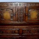 MONUMENTAL!! English solid oak court cupboard