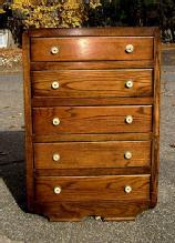 period 1930s Art Deco oak chest of drawers / bureau