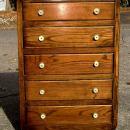 period 1930s Art Deco oak chest of drawers / bureau