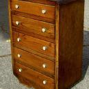 period 1930s Art Deco oak chest of drawers / bureau
