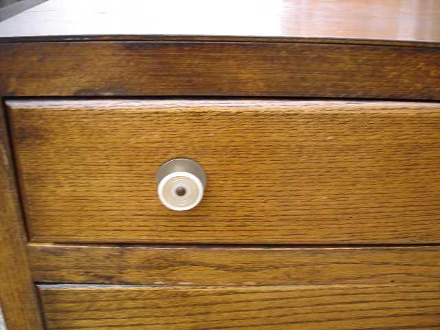 period 1930s Art Deco oak chest of drawers / bureau