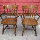 Fantastic EIGHT antique solid oak Large English chairs