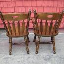 Fantastic EIGHT antique solid oak Large English chairs