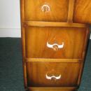 WONDERFUL English Art Deco Period Walnut vanit