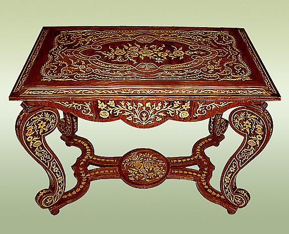 Full Marquetry Louis XIV style centre table