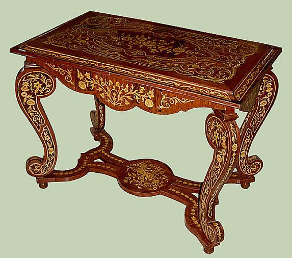 Full Marquetry Louis XIV style centre table