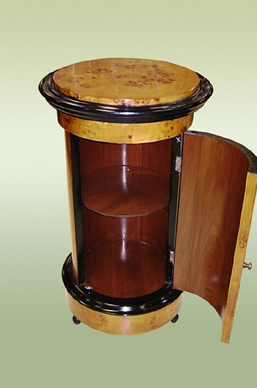 Biedermeier Style round Barrel commode