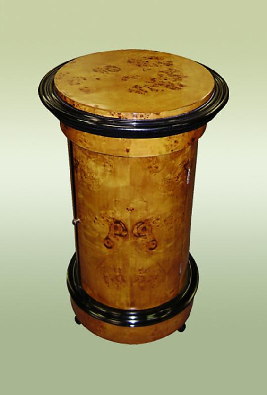 Biedermeier Style round Barrel commode