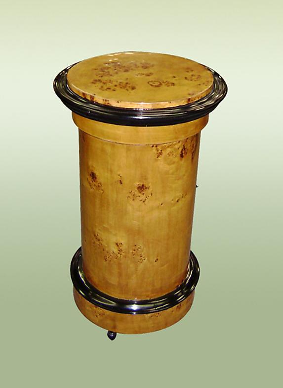 Biedermeier Style round Barrel commode